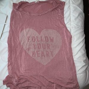 Follow Your Heart tank top